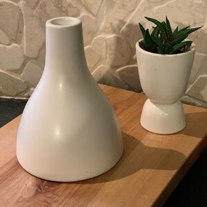 IKEA | MUSTIG White Modernist Candle Holder